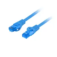 Lanberg PCF6A-10CC-0050-B cable de red Azul 0,5 m Cat6a S/FTP (S-STP)
