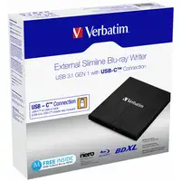 Verbatim 43889 unidad de disco óptico Blu-Ray RW Negro