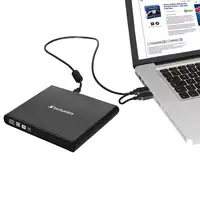 Verbatim Slimline CD/DVD unidad de disco óptico DVD-RW Negro