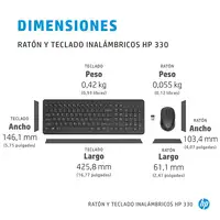 HP Combinación de teclado y ratón inalámbricos 330