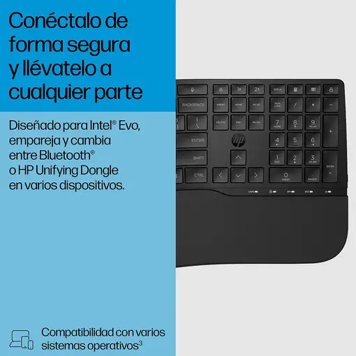 HP Teclado de modo dual 685 Comfort