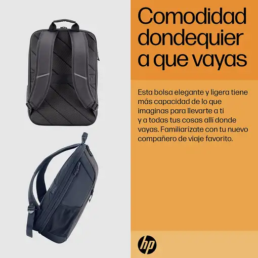 HP Mochila para portátil Travel de 15,6 pulgadas y 18 litros azul noche