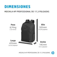 HP Mochila Professional de 17,3 pulgadas