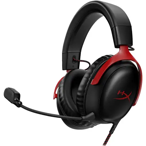 HyperX Cloud III - Auriculares gaming (negro-rojo)