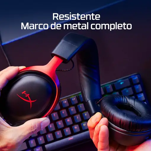 HyperX Cloud III - Auriculares gaming (negro-rojo)