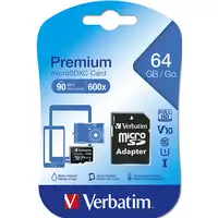 Verbatim Premium 64 GB MicroSDXC Clase 10