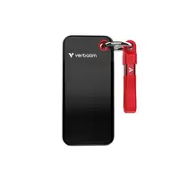 Verbatim Pocket SSD 2 TB USB Tipo C 3.2 Gen 2 (3.1 Gen 2) Negro, Rojo