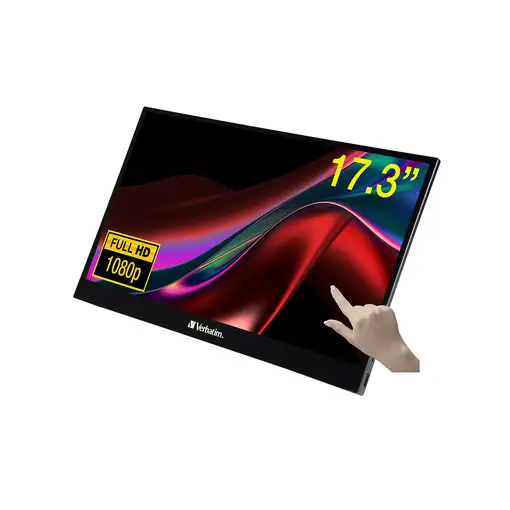 Verbatim 49593 pantalla para PC 43,9 cm (17.3") 1920 x 1080 Pixeles Full HD LCD Pa