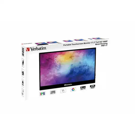 Verbatim 49593 pantalla para PC 43,9 cm (17.3") 1920 x 1080 Pixeles Full HD LCD Pa