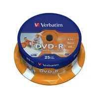Verbatim 43538 DVD en blanco 4,7 GB DVD-R 25 pieza(s)