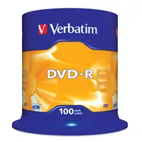 Verbatim DVD-R Matt Silver 4,7 GB 100 pieza(s)