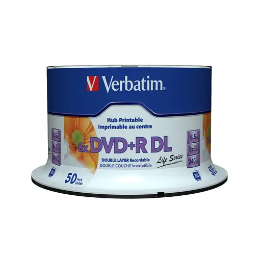 Verbatim 97693 DVD en blanco 8,5 GB DVD+R DL 50 pieza(s)