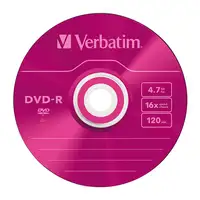 Verbatim DVD-R Colour 4,7 GB 5 pieza(s)