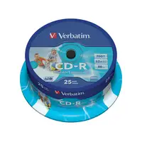 Verbatim CD-R AZO Wide Inkjet Printable 700 MB 52x 25 pieza(s)
