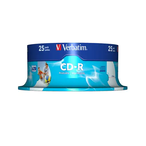 Verbatim CD-R AZO Wide Inkjet Printable 700 MB 52x 25 pieza(s)