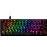 HyperX 60 Alloy Origins AQU Gaming Keyboard teclado Juego USB Negro