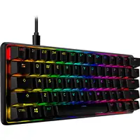 HyperX 60 Alloy Origins AQU Gaming Keyboard teclado Juego USB Negro