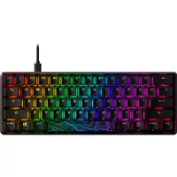 HyperX 60 Alloy Origins AQU Gaming Keyboard teclado Juego USB Negro