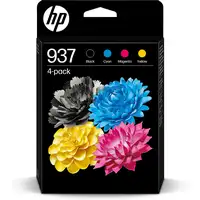 HP Paquete de 4 Cartuchos de Tinta Original 937 CMYK