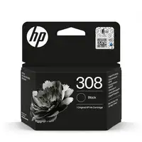 Tinta hp x7fp21ue 308  160 copias tinta hp 308 negra (ue) negra