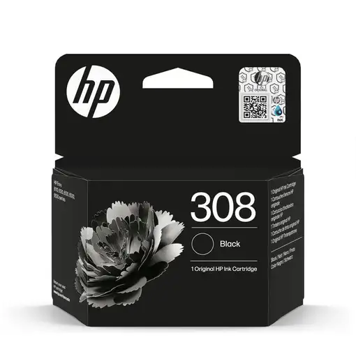 Tinta hp x7fp21ue 308  160 copias tinta hp 308 negra (ue) negra