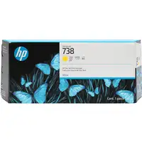 HP Cartucho de tinta amarilla DesignJet 738 de 300 ml