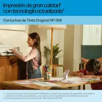 HP Paquete de 2 Cartuchos de Tinta Original 308 negra/tricolor