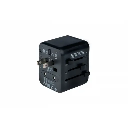 Verbatim 49543 adaptador de enchufe eléctrico Universal Negro