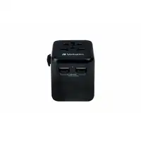 Verbatim 49543 adaptador de enchufe eléctrico Universal Negro