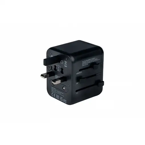 Verbatim 49543 adaptador de enchufe eléctrico Universal Negro
