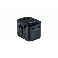 Verbatim 49543 adaptador de enchufe eléctrico Universal Negro