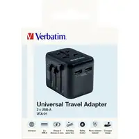 Verbatim 49543 adaptador de enchufe eléctrico Universal Negro