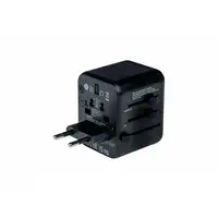 Verbatim 49544 adaptador de enchufe eléctrico Universal Negro