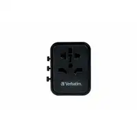 Verbatim 49544 adaptador de enchufe eléctrico Universal Negro