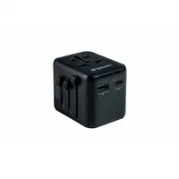 Verbatim 49544 adaptador de enchufe eléctrico Universal Negro