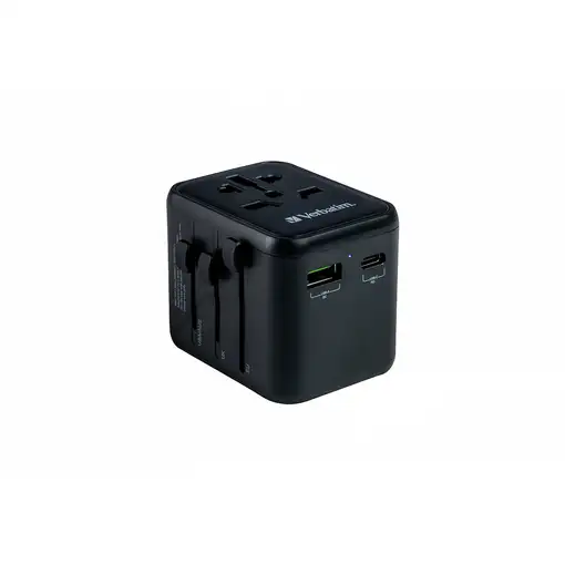 Verbatim 49544 adaptador de enchufe eléctrico Universal Negro