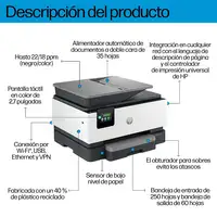 HP OfficeJet Pro 9120b Inalámbrico All-in-One Color Impresora, Impresión a doble c