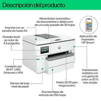 HP OfficeJet Pro 9730e Inalámbrico All-in-One Color Impresora, Servicio Instant In