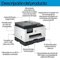 HP OfficeJet Pro 9130b Inalámbrico All-in-One Color Impresora, Impresión a doble c
