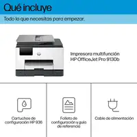 HP OfficeJet Pro 9130b Inalámbrico All-in-One Color Impresora, Impresión a doble c