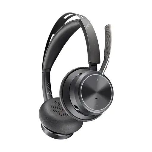 POLY Auriculares Voyager Focus 2 USB-C-C + adaptador USB-C/A