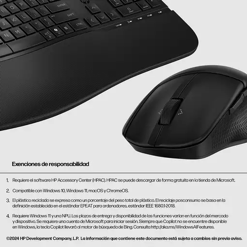 HP Combo de teclado y ratón de modo dual 685 Comfort