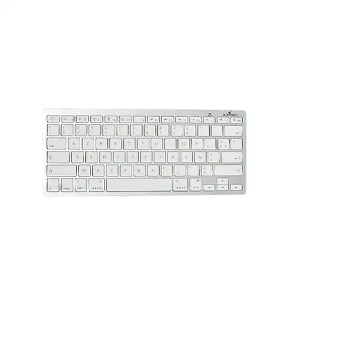 Bluestork BS-KB-MICRO/BT/SP teclado Hogar Bluetooth QWERTY Español Plata, Blanco