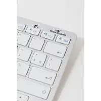 Bluestork BS-KB-MICRO/BT/SP teclado Hogar Bluetooth QWERTY Español Plata, Blanco