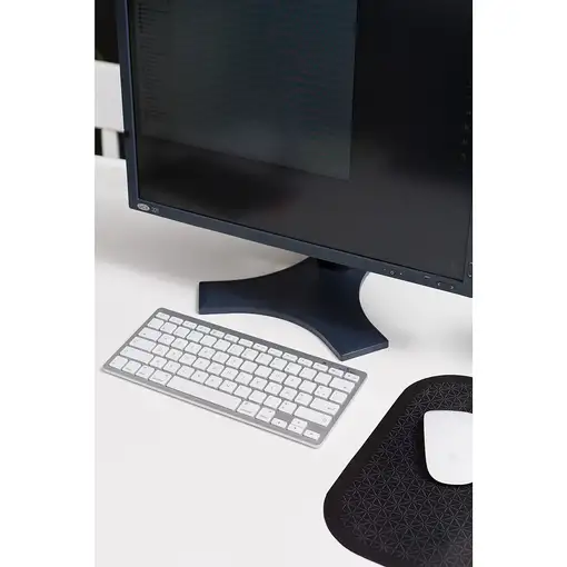 Bluestork BS-KB-MICRO/BT/SP teclado Hogar Bluetooth QWERTY Español Plata, Blanco