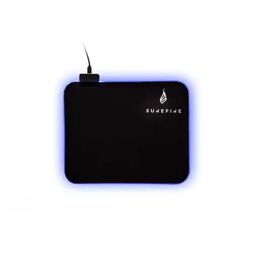SureFire Silent Flight RGB-320 Alfombrilla de ratón para juegos Negro