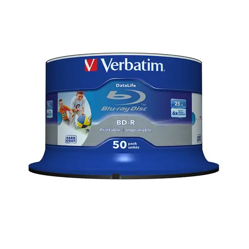 Verbatim 43812 disco blu-ray lectura/escritura (BD) BD-R 25 GB 50 pieza(s)