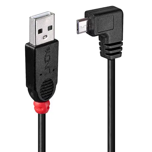 Lindy 31976 cable USB USB 2.0 1 m USB A Micro-USB B Negro