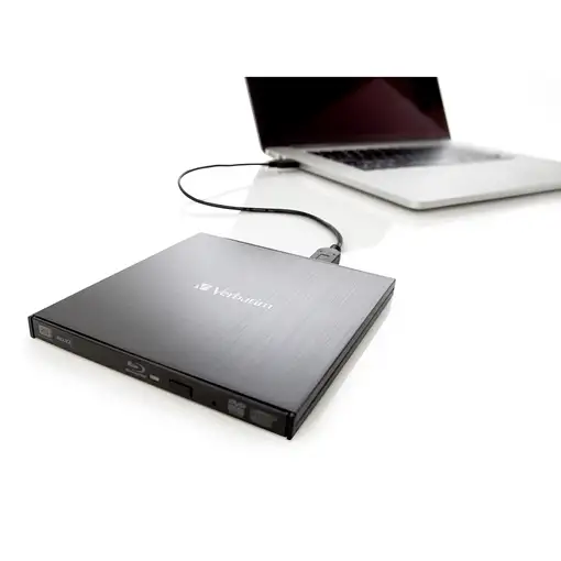 Verbatim External Slimline unidad de disco óptico Blu-Ray RW Negro