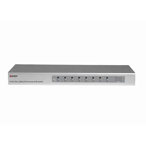 Lindy 39526 interruptor KVM Montaje en rack Plata